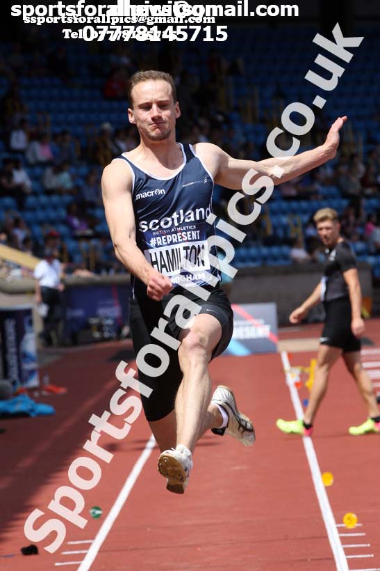 Mens long jump, World Championship Team Trials, Alexander Stadium, Birmingham